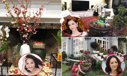 Sao Việt trang hoàng nhà cửa đón Tết năm 2018 