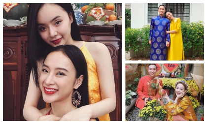 Mùng 1, sao Việt tươi như hoa đi chúc tết, tụ tập vui chơi nhà họ hàng