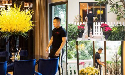 Không gian sang chảnh, ngập tràn sắc hoa trong căn hộ 10 tỷ của Vũ Khắc Tiệp