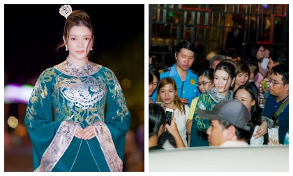 Lý Nhã Kỳ lại gây 'náo loạn' tại sự kiện khai mạc Lễ hội áo dài TP.HCM 2018 vì vẻ đài cát kiêu sa