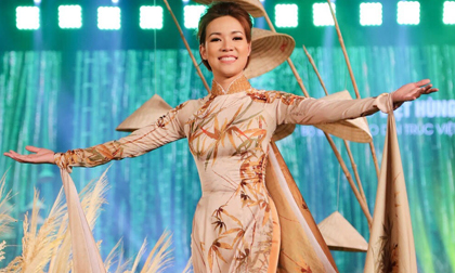 Vũ Thùy Trang - nàng mẫu tóc ngắn ấn tượng tại Lễ hội Áo dài 2018