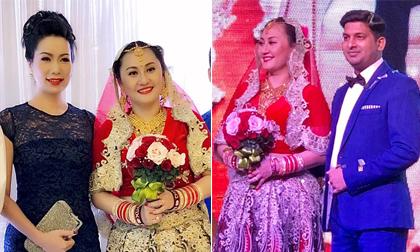 Á hậu Trịnh Kim Chi dự tiệc cưới của diễn viên Ngọc Xuân