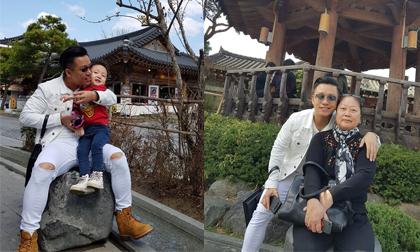 Tuấn Hưng cùng mẹ và con trai đi du lịch Hàn Quốc