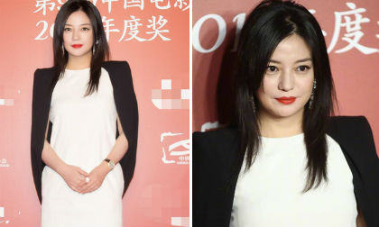 “Ghi điểm” với set đồ trắng đen nhưng ảnh chưa qua photoshop của Triệu Vy lộ rõ dấu vết tuổi tác 