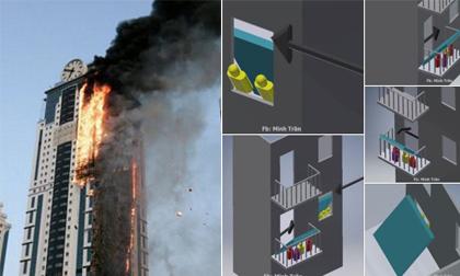 Những cách thoát khỏi nguy hiểm khi cháy chung cư