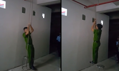 Cách thoát hiểm khẩn cấp bằng dây khi cháy trên chung cư cao tầng