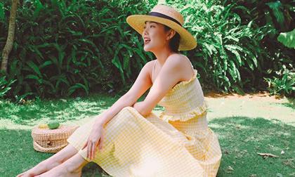 Ca sĩ Minh Hằng xinh đẹp rạng rỡ trong nắng mai