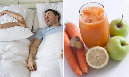 Công thức pha nước uống để tránh ngủ ngáy ban đêm