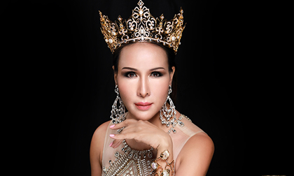 Hoa hậu Quý bà Hoàn vũ - Mrs Universe 2017 Trâm Lưu với nhan sắc rạng ngời