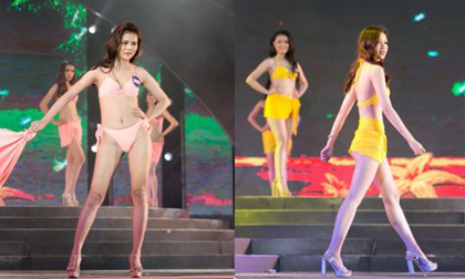 Màn catwalk vụng về như ‘đi chợ’ của thí sinh Hoa hậu biển Việt Nam toàn cầu gây xôn xao