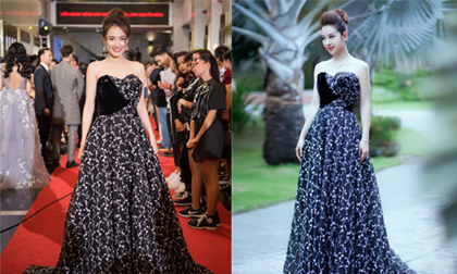 Hoa hậu Jennifer Phạm bị soi 'đụng váy' hở lưng trần của Nhã Phương