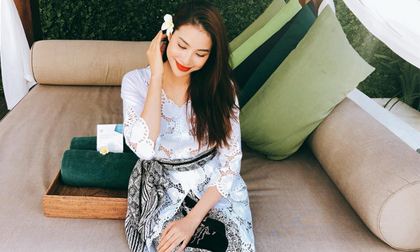 Phạm Hương được khen ngợi khi diện trang phục truyền thống của Indonesia