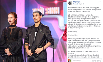 Phạm Anh Khoa bị học trò tại 'Trời sinh một cặp' tố thiếu trách nhiệm