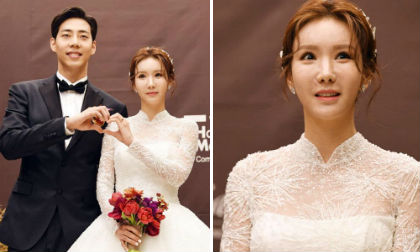 Cựu thành viên After School lộ mặt cứng đờ, biến dạng trong ngày cưới 