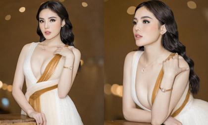 Kỳ Duyên diện váy hở sâu, khoe trọn vòng một ngồn ngộn cùng trang sức 1,2 tỷ tại sự kiện