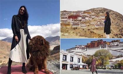 Hoa hậu Hương Giang và chuyến đi đầy cảm xúc đến vùng đất Tây Tạng
