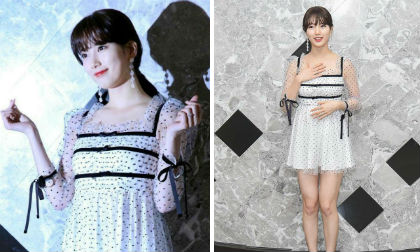 Diện trang phục ngắn cũn cỡn, Suzy lộ thân hình phát tướng với đùi to và eo bánh mì