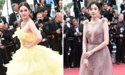 LHP Cannes ngày 6: Học Phạm Băng Băng, mỹ nhân Thái Lan hóa công chúa với đầm xếp tầng