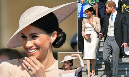 Công nương Meghan Markle mặc giản dị cùng Hoàng tử Harry lần đầu tham dự sự kiện sau đám cưới