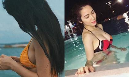 Hòa Minzy khéo lộ vòng một căng đầy khi diện bikini