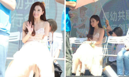 'Đệ nhất hồ ly màn ảnh Hong Kong' bị chỉ trích thậm tệ vì để trợ lý quỳ gối che ô giữa trời nắng