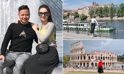 Hành trình ngọt ngào của Á hậu Ngô Trà My và ông xã khi đi du lịch châu Âu