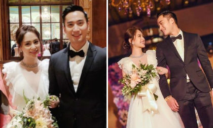 Hình ảnh lãng mạn trong hôn lễ của Chung Hân Đồng và bác sĩ kém tuổi tại Mỹ 