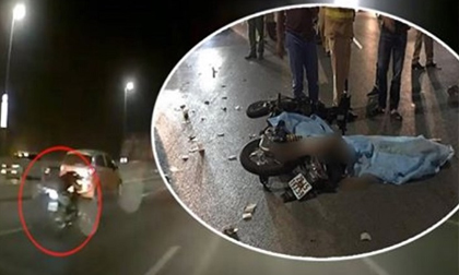 Nam thanh niên nằm rạp trên xe máy, phóng như bay lên cầu Nhật Tân và cái kết thảm