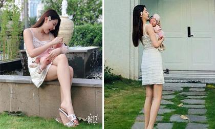 'Nữ hoàng sắc đẹp Toàn cầu' Ngọc Duyên lấy lại vóc dáng thon gọn chỉ hơn 1 tháng sau sinh