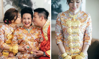 Sao gạo cội Hong Kong chơi khủng khi tặng con dâu vàng đeo đầy người