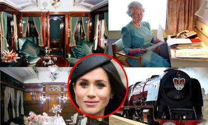 Nội thất xa hoa trong đoàn tàu hơn 150 tuổi mà công nương Meghan Markle sẽ đi cùng Nữ hoàng Anh