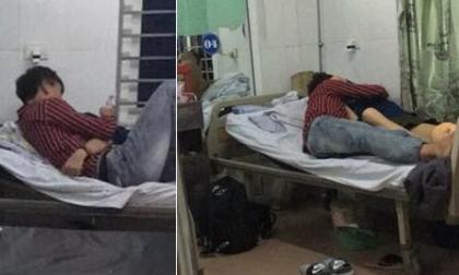 Cặp đôi 'gây sốc' khi coi bệnh viện như chốn riêng tư, ôm hôn thân mật dù phòng đầy người