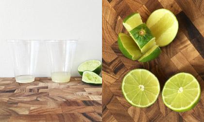 Nếu bạn có thói quen bổ chanh làm đôi rồi vắt thì nên thay đổi và áp dụng cách sau để lượng nước được nhiều hơn gần gấp 3 lần