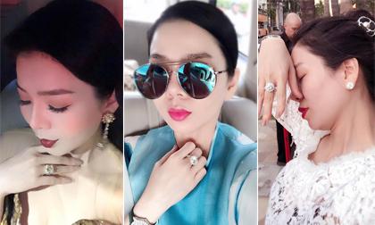 Chẳng chịu 'kém chị thua em', Lệ Quyên cũng sở hữu bộ sưu tập nhẫn kim cương đắt giá