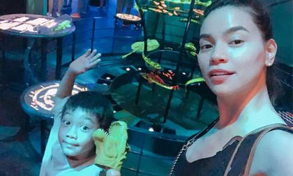 Giữa nghi án mặc váy đạo nhái, Hồ Ngọc Hà vẫn vui vẻ đưa con trai đi tham quan nước Mỹ