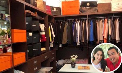 Khám phá phòng thay đồ ngập tràn hàng hiệu của vợ chồng Quyền Linh