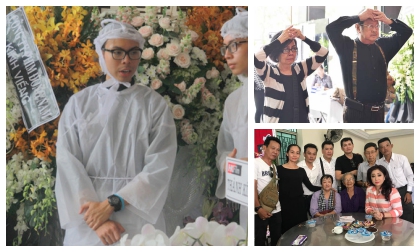 Nhiều nghệ sĩ cùng con trai cả kịp về đưa tiễn nghệ sĩ ưu tú Thanh Hoàng ngày cuối