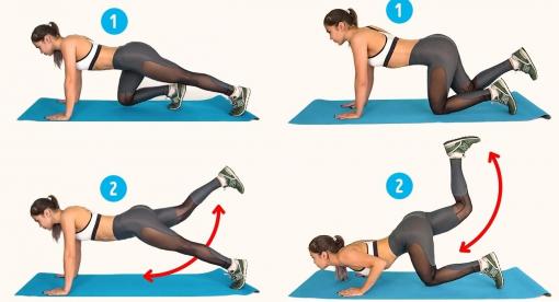 6 bài tập giúp 'là phẳng' vùng da bị rạn ở mông, đùi chỉ sau 2 tuần