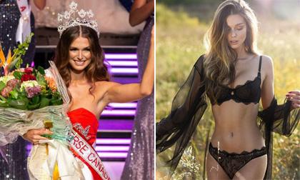 Cận cảnh thân hình chuẩn và nóng bỏng của Tân Hoa hậu Hoàn vũ Canada 2018