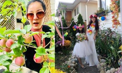 Đã mắt với khu vườn gần 2 triệu USD ngập tràn cây xanh của Hoa hậu Mỹ Vân