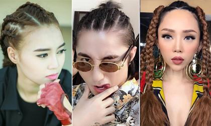 Chán cắt nhuộm, sao Việt 'đổi gió' với kiểu tóc tết cá tính