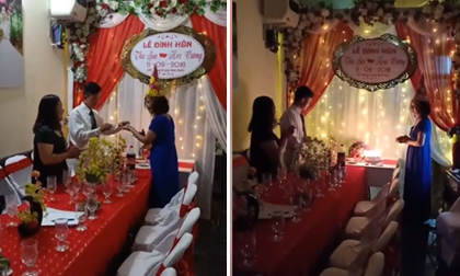 Lễ đính hôn lãng mạn như mơ của chú rể 26 tuổi và cô dâu 61 tuổi