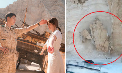 Nơi Song Hye Kyo và Song Joong Ki 'đính ước' trong 'Hậu duệ Mặt trời' đột ngột bị sụp đổ gây nỗi ám ảnh kinh hoàng 