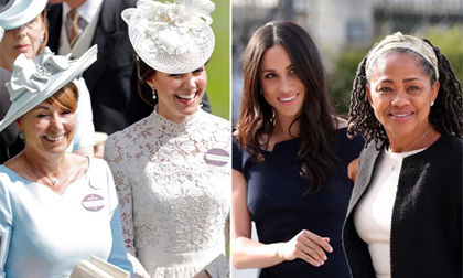 Hai bà mẹ của Công nương Kate và Công nương Meghan Markle đã bước chân vào gia đình Hoàng gia như thế nào?