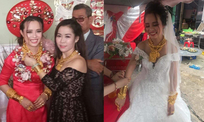 Cô dâu Hậu Giang gây choáng khi “trĩu cổ” đeo 129 cây vàng được trao làm của hồi môn khiến dân tình vừa 'thương' vừa 'tị'