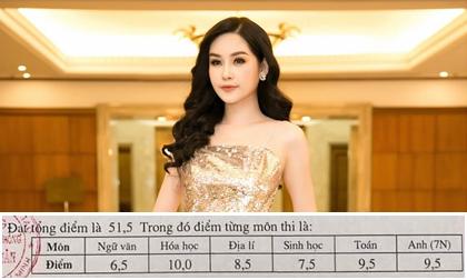 Hé lộ bảng điểm tốt nghiệp THPT 'khủng' của Lê Âu Ngân Anh, có cả điểm 10