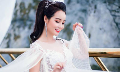 Mai Thu Huyền hóa Hằng Nga đẹp yêu kiều trên cầu Vàng