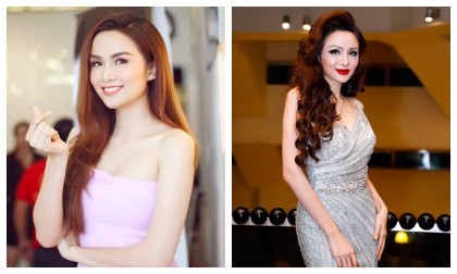 Hoa hậu Diễm Hương lại gây xôn xao với khuôn mặt khác lạ và đầy son phấn