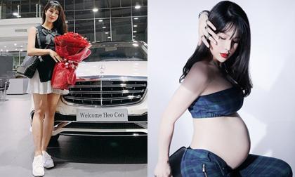 Trước ngày hạ sinh con gái, Diệp Lâm Anh được chồng đại gia 'tậu' xe hơi tiền tỉ
