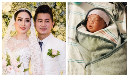 Ca sĩ Lâm Vũ hạnh phúc đón con gái đầu lòng tại Mỹ